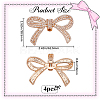 4Pcs Alloy Rhinestone Shoe Decoration AJEW-GF0009-29KCG-2