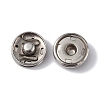 202 Stainless Steel Snap Buttons BUTT-I017-01C-P-2