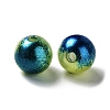 Rainbow ABS Plastic Imitation Pearl Beads OACR-Q174-10mm-16-2
