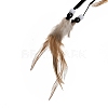 Indian Style ABS Woven Web/Net with Feather Pendant Decorations AJEW-B016-04A-4