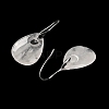 Natural Quartz Crystal Teardrop Dangle Earrings EJEW-I315-02P-03-3