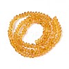 Transparent Glass Beads Strands GLAA-N018-4mm-24-3