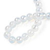 Electroplate Transparent Glass Beads Strands GLAA-T032-T6mm-AB14-4