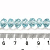 Transparent Baking Paint Glass Beads Strands DGLA-A034-T8mm-D12-4