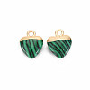 Synthetic Malachite Charms G-N326-121-07-2
