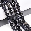 Natural Cordierite/Iolite/Dichroite Beads Strands G-S345-8mm-27-2