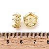 Brass Micro Pave Clear Cubic Zirconia Spacer Beads KK-Z156-08G-01-2