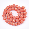 Handmade Polymer Clay Beads Strands X-CLAY-S092-19B-2