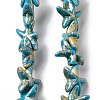 Synthetic Turquoise Dyed Beads Strands G-P507-04R-1