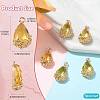 Transparent Glass Pendants GLAA-FZ0001-02D-4