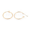 304 Stainless Steel Hoop Earrings EJEW-T048-25C-G-3