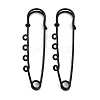 Ion Plating(IP) 304 Stainless Steel Safety Pins Brooch Findings STAS-K252-05B-EB-1