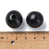 Wood Large Hole European Beads WOOD-D027-01B-3