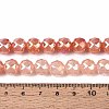 Anti-Tarnish Electroplate Glass Beads Strands GLAA-N064-10mm-10-4