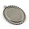 Tarnish Resistant Pendant Cabochon Settings STAS-Q194-16-3