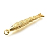 Brass Micro Pave Cubic Zirconia Pendants KK-R217-01G-04-2