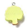 Autumn Theme Opaque Resin Pendants LS-RESI-L038-03P-05-2