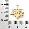 Brass Micro Pave Clear Cubic Zirconia Pendants KK-U065-03G-01-3