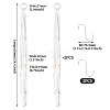 2Pcs Handmade Macrame Polyester with Wood Bead Plant Hanger AJEW-HS0001-46-4