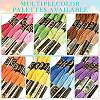 6Bundles 6 Colors Polyester Embroidery Floss OCOR-YW0001-24C-4