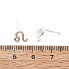 925 Sterling Silver Stud Earrings EJEW-K303-01S-07-4