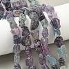 Raw Rough Natural Colorful Fluorite Beads Strands G-M453-D11-1