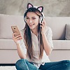 1 Pair Silicone Cat Ear Headphones Decorations DIY-CP0013-62B-7