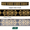 Ethnic Style Floral Pattern Embroidery Polyester Ribbons OCOR-WH0104-44C-2