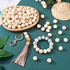  100Pcs 5 Styles Unfinished Natural Wood European Beads WOOD-TA0001-84-7