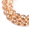 Transparent Electroplate Glass Beads Strands EGLA-N002-34C-C26-2