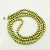 Glass Pearl Beads Strands X-HY-6D-B44-2