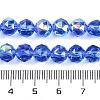 Transparent Electroplate Glass Beads Strands EGLA-N002-34C-C27-3