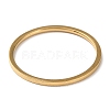 Ion Plating(IP) 304 Stainless Steel Simple Plain Band Finger Ring for Women Men RJEW-F152-05G-2