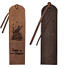 Cowhide Leather Labels AJEW-WH0386-0028-8