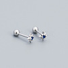 Star 925 Sterling Silver Pave Cubic Zirconia Cartilage Earrings FS-WG250FB-07-1