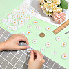 72Pcs 6 Styles Resin Buttons BUTT-PH0001-74-3