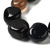 Natural Black Agate Beads Strands G-H295-D01-08-4
