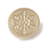 Golden Tone Wax Seal Brass Stamp Head DIY-B079-02G-21-1