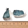 Raw Rough Natural Dyed Quartz Crystal Links Connector Charms G-K189-04S-05-3