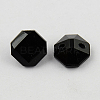 2-Hole Taiwan Acrylic Rhinestone Octagon Buttons BUTT-F016-10mm-01-2