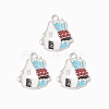 Alloy Enamel Pendants ENAM-G212-21P-4