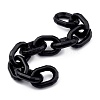 Handmade Spray Painted CCB Plastic Cable Chains AJEW-JB00736-01-1
