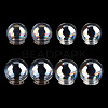  8Pcs 4 Style Round Iridescent Glass Dome Cover FIND-NB0004-55-7