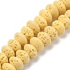 Synthetic Lava Rock Beads Strands G-B087-02A-05-1