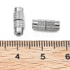 Column Brass Screw Clasps KK-M143-01-3
