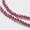 Natural Garnet Beads Strands G-E351-03-3