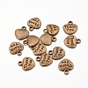 Tibetan Style Alloy Charms X-TIBEP-A15913-AB-NR-1
