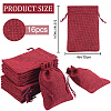Polyester Imitation Burlap Packing Pouches Drawstring Bags ABAG-BBC0001-02B-04-2