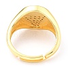 Adjustable Real 18K Gold Plated Brass Enamel Finger Ringss RJEW-L071-25G-4