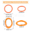 ARRICRAFT 40Pcs 10 Style Resin Linking Rings CRES-AR0001-21-2